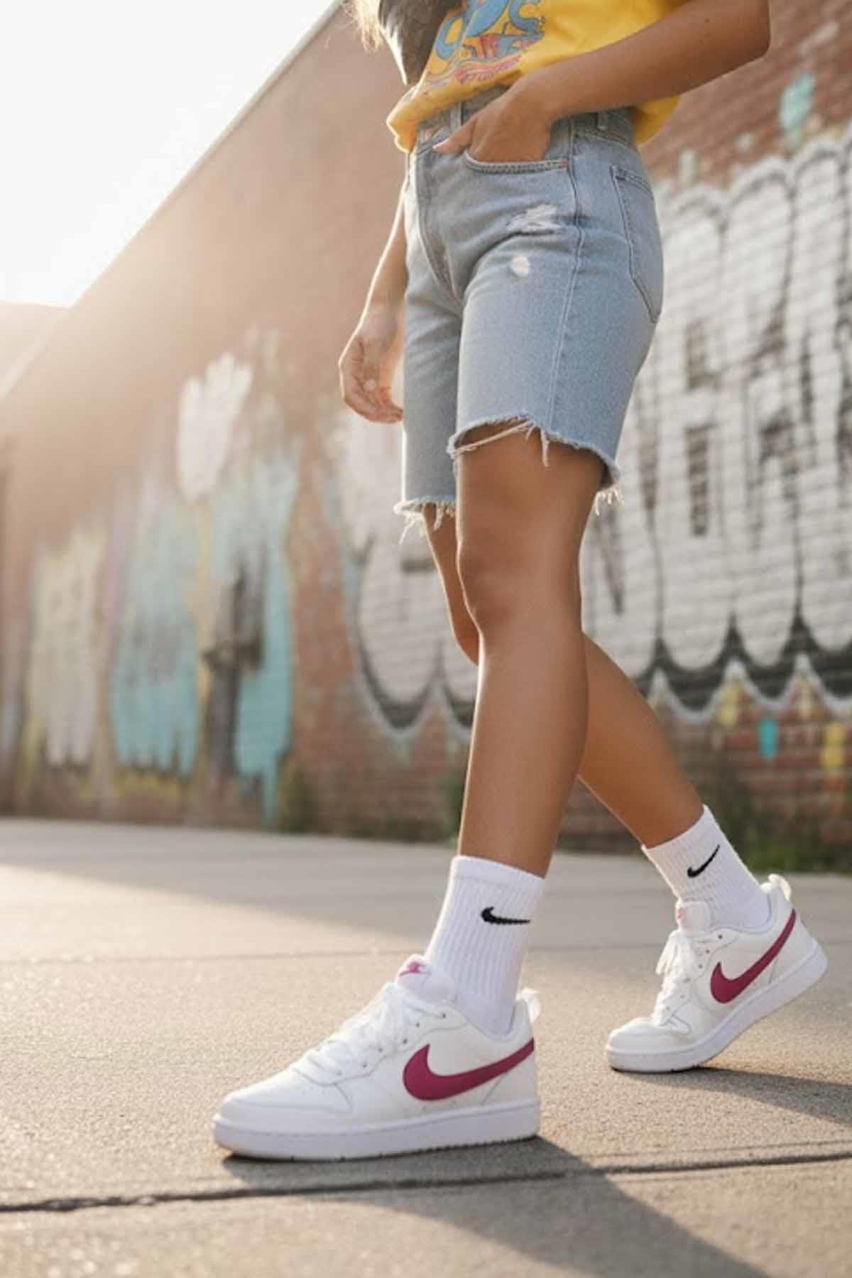 NIKESneakerNike Court Borough LOW Kadın Sneaker Ayakkabı DV5456-010-BEYAZ