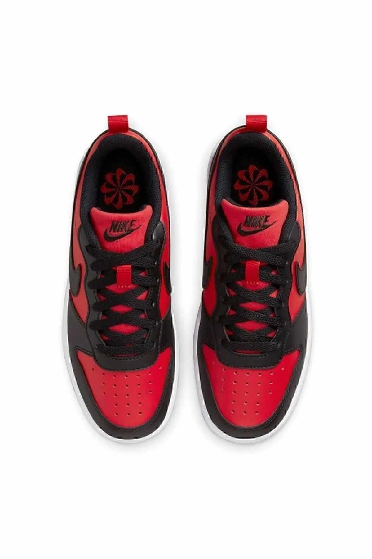 NIKESneakerNike Court Borough LOW Kadın Sneaker Ayakkabı DV5456-600-Siyah-Krmz