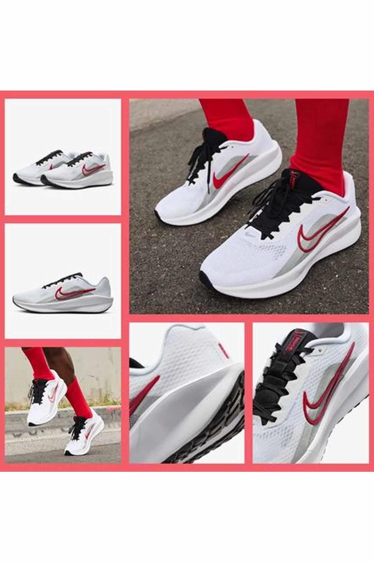 NIKESneakerNIKE DOWNSHIFTER 13 Erkek Sneaker Ayakkabı FD6454-104-beyaz/krmz