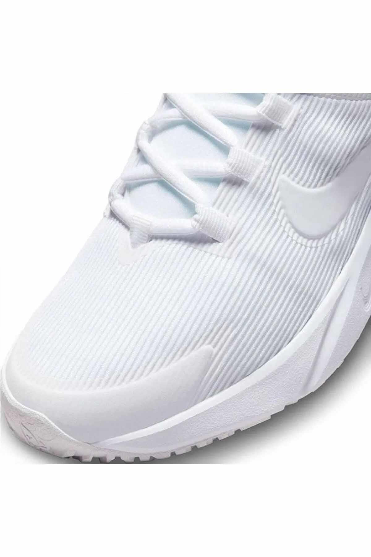 NIKESneakerNike Star Runner 4 NN Kadın Sneaker Ayakkabı DX7615-100-BEYAZ