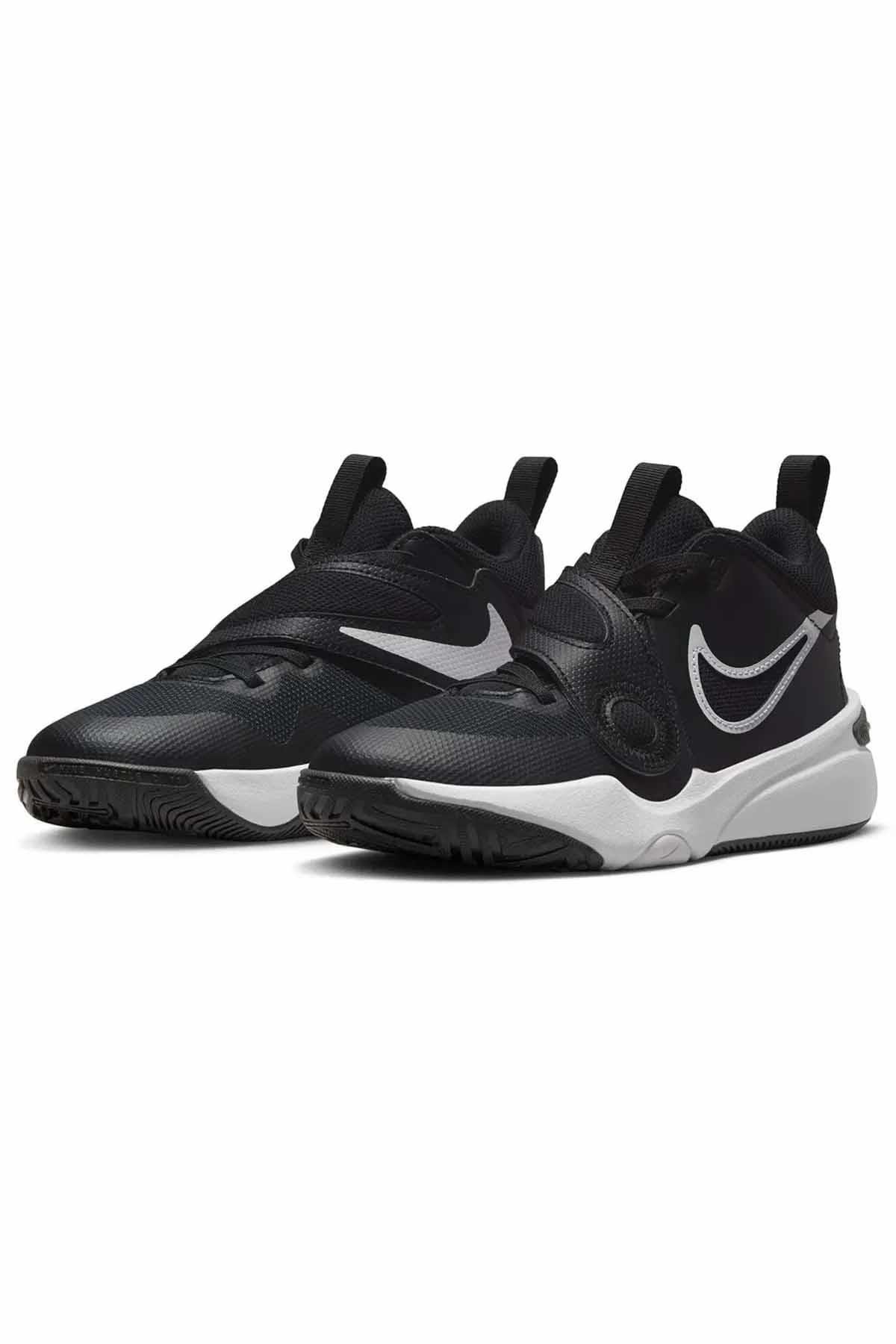 NIKESneakerNike Team Hustle D 11 (Gs) Çocuk Sneaker Ayakkabı DV8996-002-Siyah-Byz