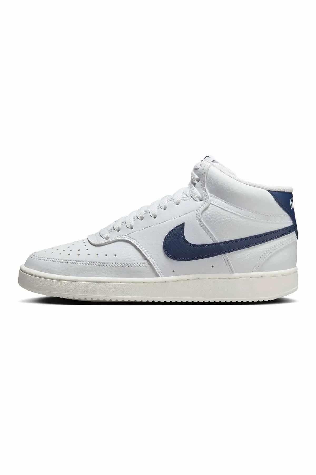 NIKESneakerNike Wmns Court Vision Mid Kadın Sneaker Ayakkabı CD5436-109-Beyaz