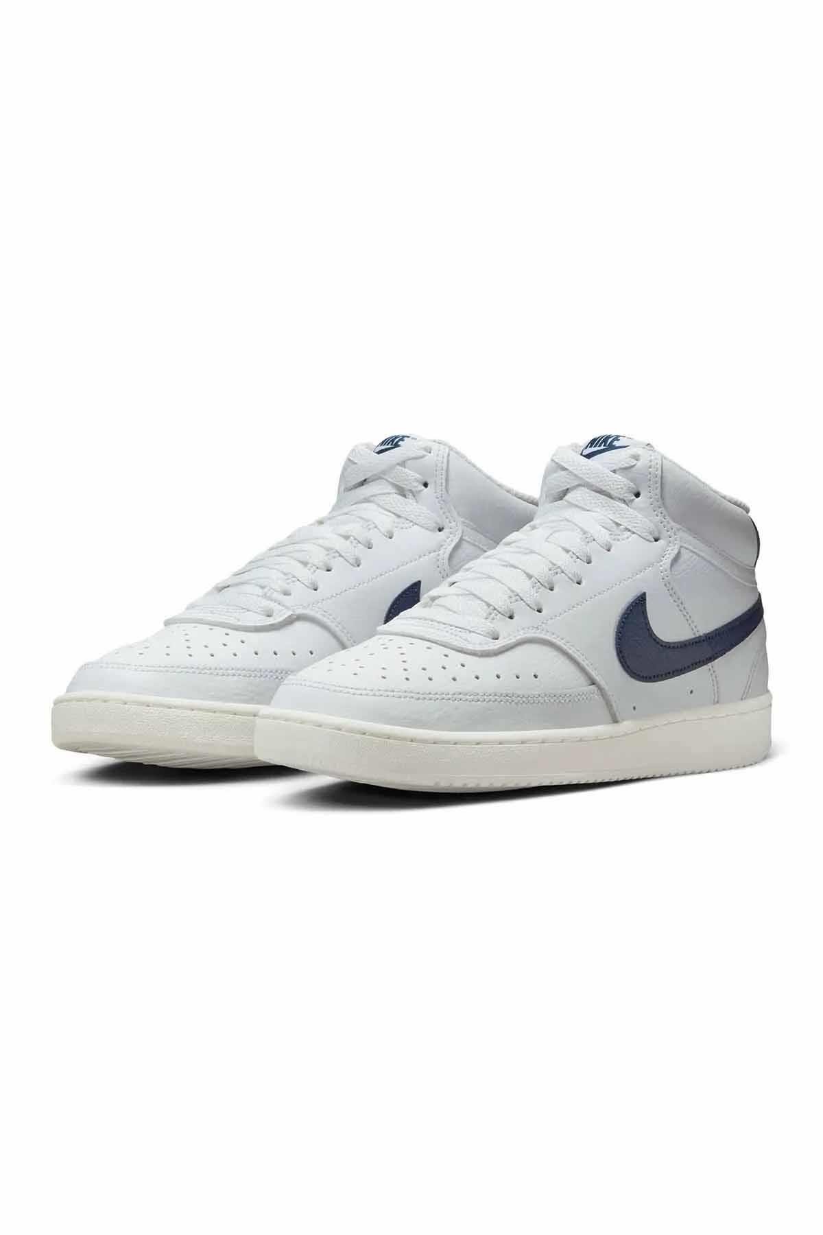 NIKESneakerNike Wmns Court Vision Mid Kadın Sneaker Ayakkabı CD5436-109-BEYAZ