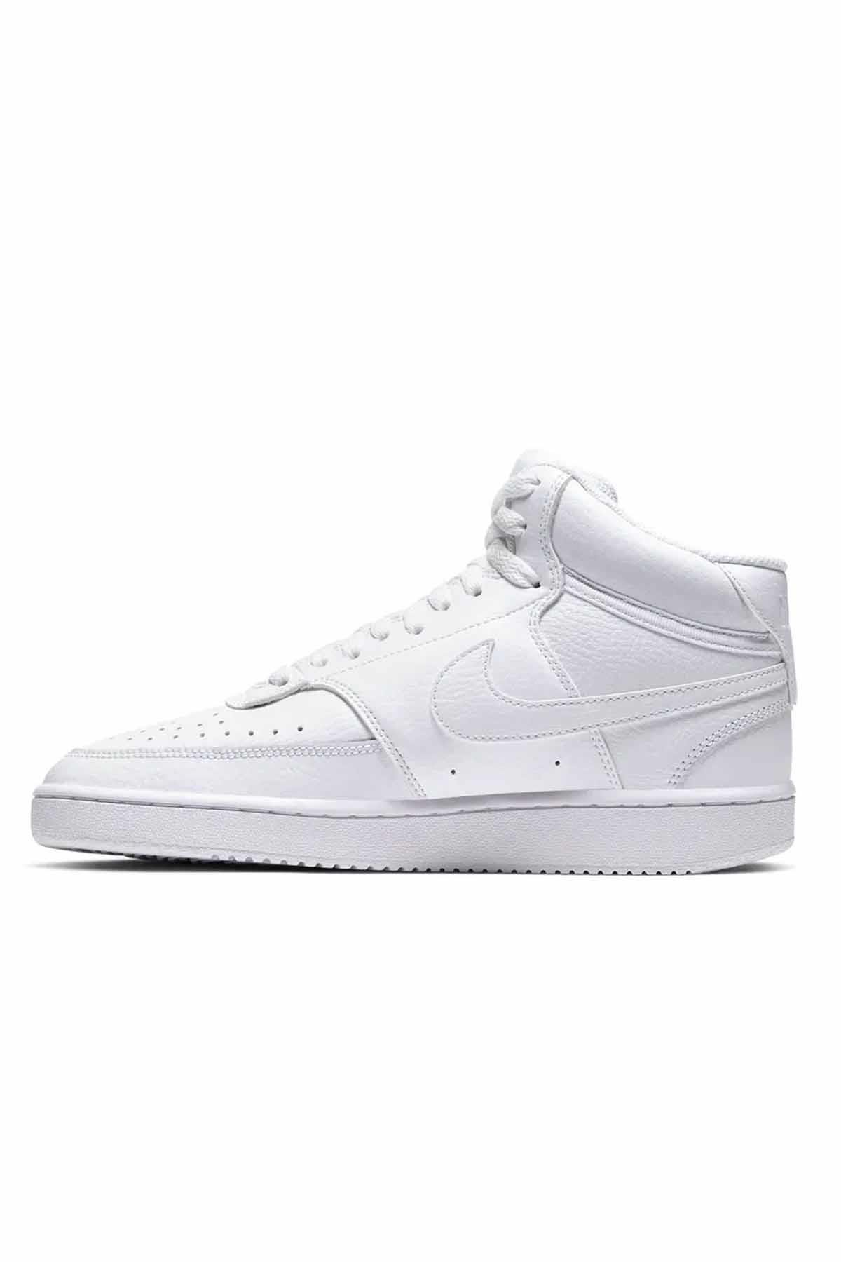NIKESneakerNike Wmns Court Vision Mid Kadın Sneaker Ayakkabı CD5436-100-Beyaz