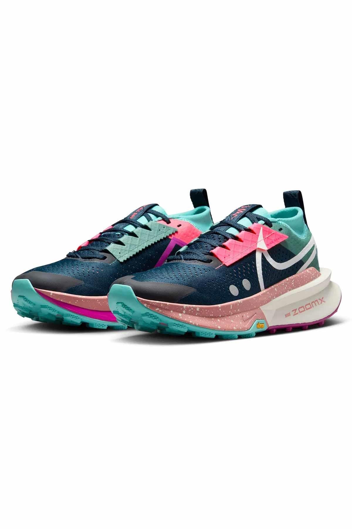 NIKESneakerW NIKE ZOOMX ZEGAMA TRAIL 2 Kadın Sneaker Ayakkabı FD5191-400-Çok Renkli