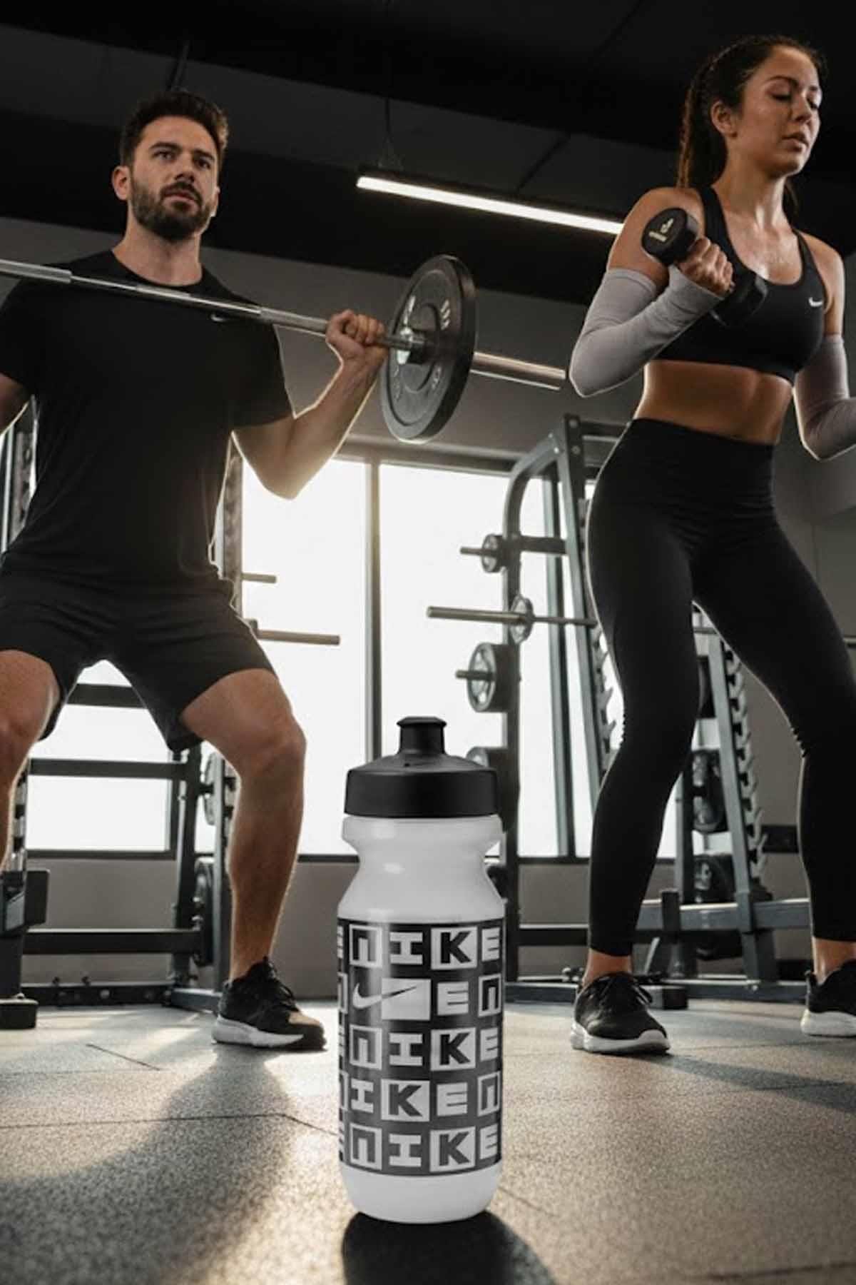 NIKESulukNike Big Mouth Bottle 2.0 22 Oz Graphic Unisex Suluk N.000.0043.942.22-Clear/Bl