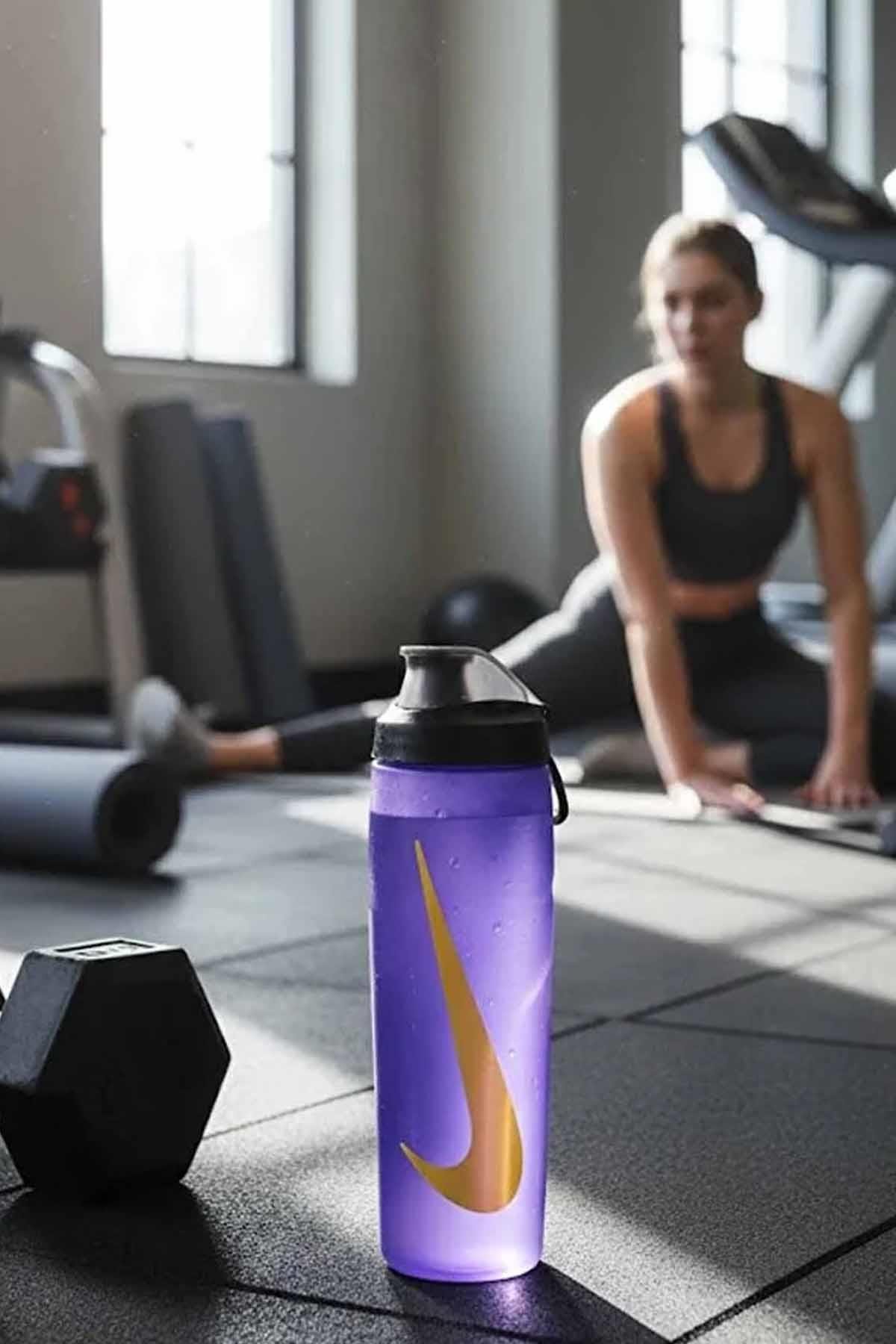 NIKESulukNike Refuel Bottle Locking Lid 24 Oz Unisex Suluk N.100.7668.501.24-Black