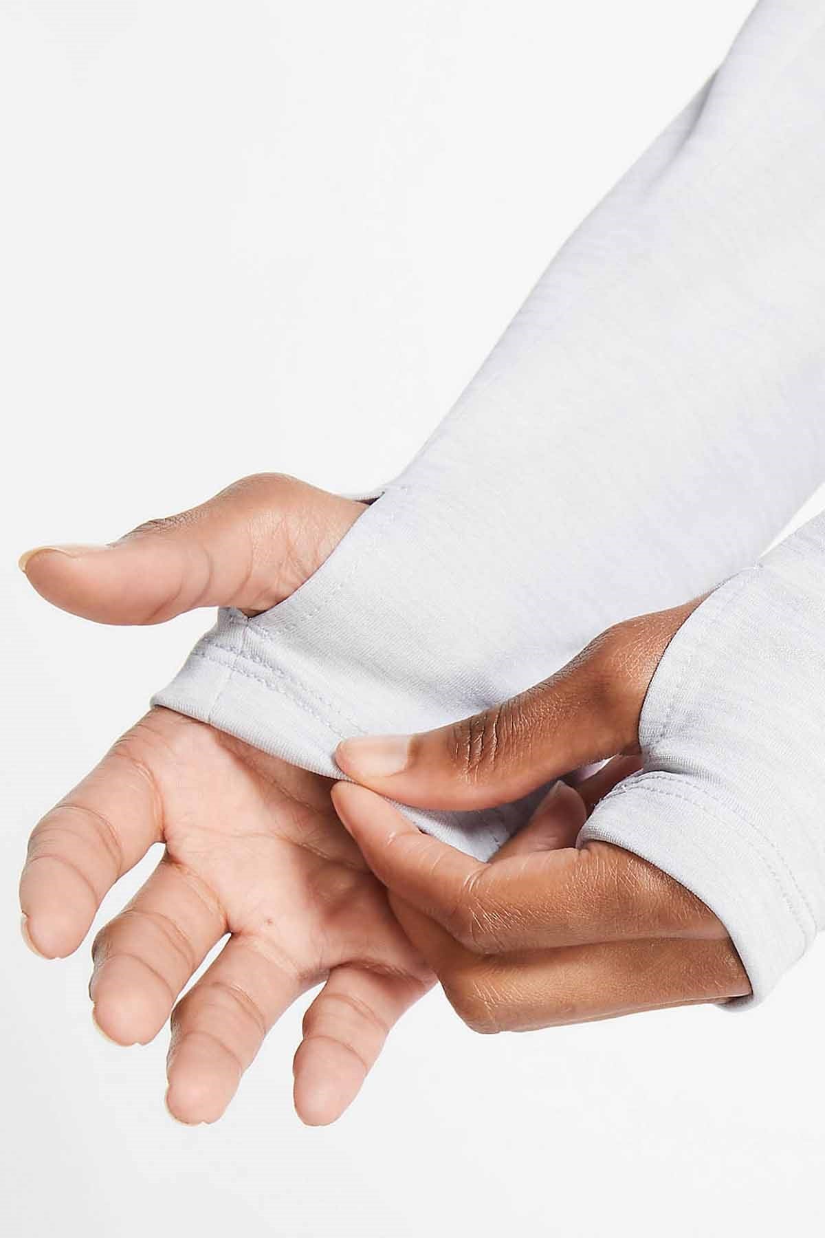 NIKESweatshirt1/4-Zip Running Top Kadın Sweatshirt CU3267-077-Gri