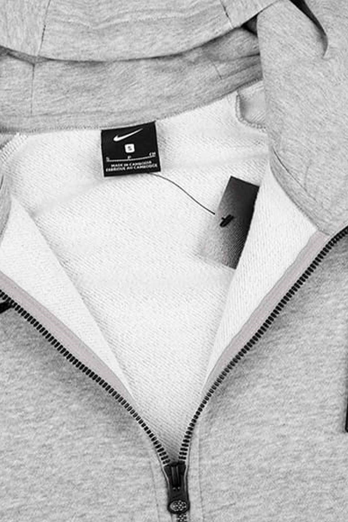 NIKESweatshirtNike Ful Zip Kadın Sweatshirt CW6955-063-GRI