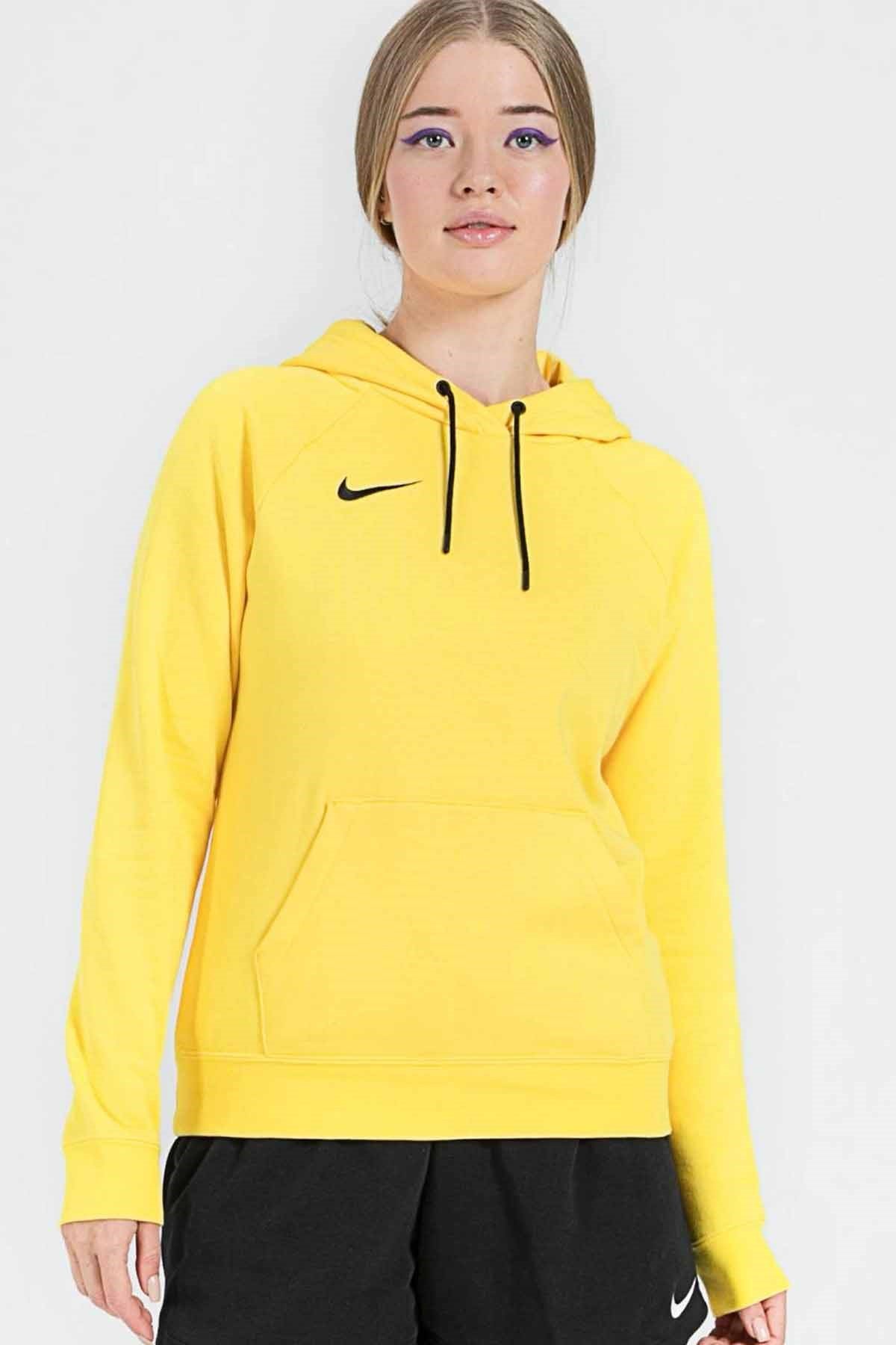 NIKESweatshirtNike Hoodıe Kadın Sweatshirt CW6957-719-SARI