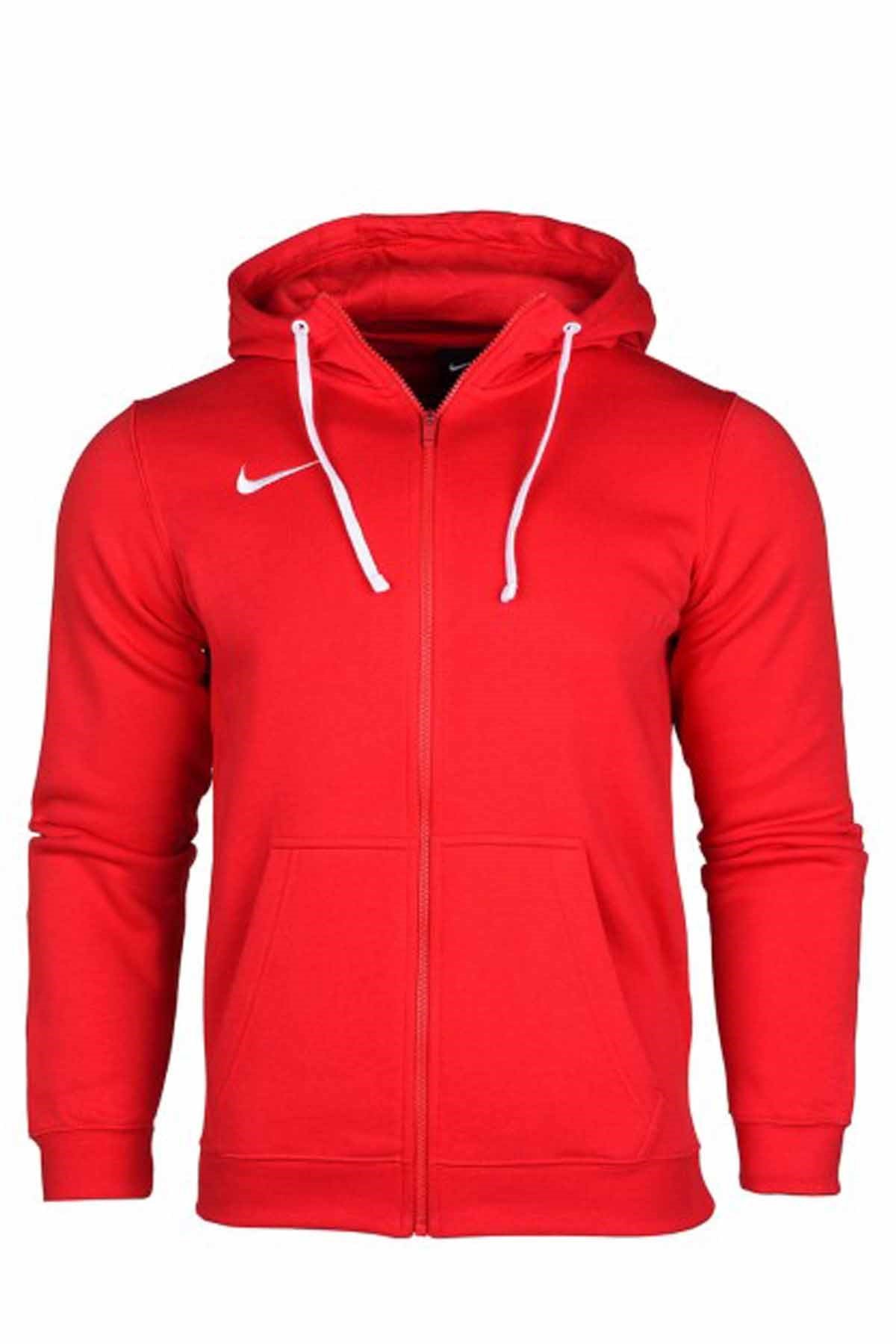 NIKESweatshirtNike M Flc Park20 Fz Hoodie Erkek Sweatshirt CW6887-657-Kırmızı