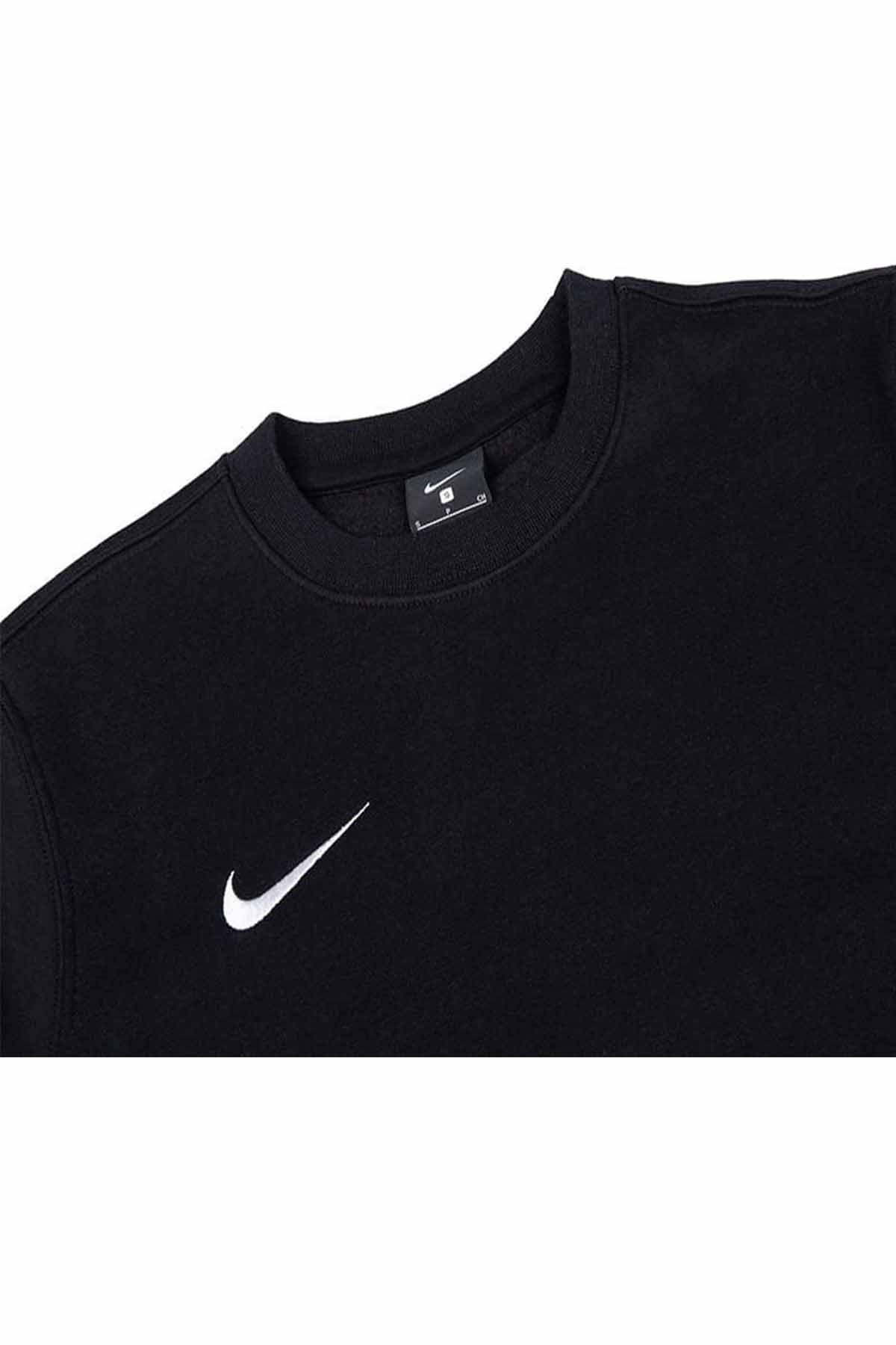 NIKESweatshirtNike Pamuklu Kumaş İçi Polarlı Erkek Sweatshirt NK6902-010-Siyah