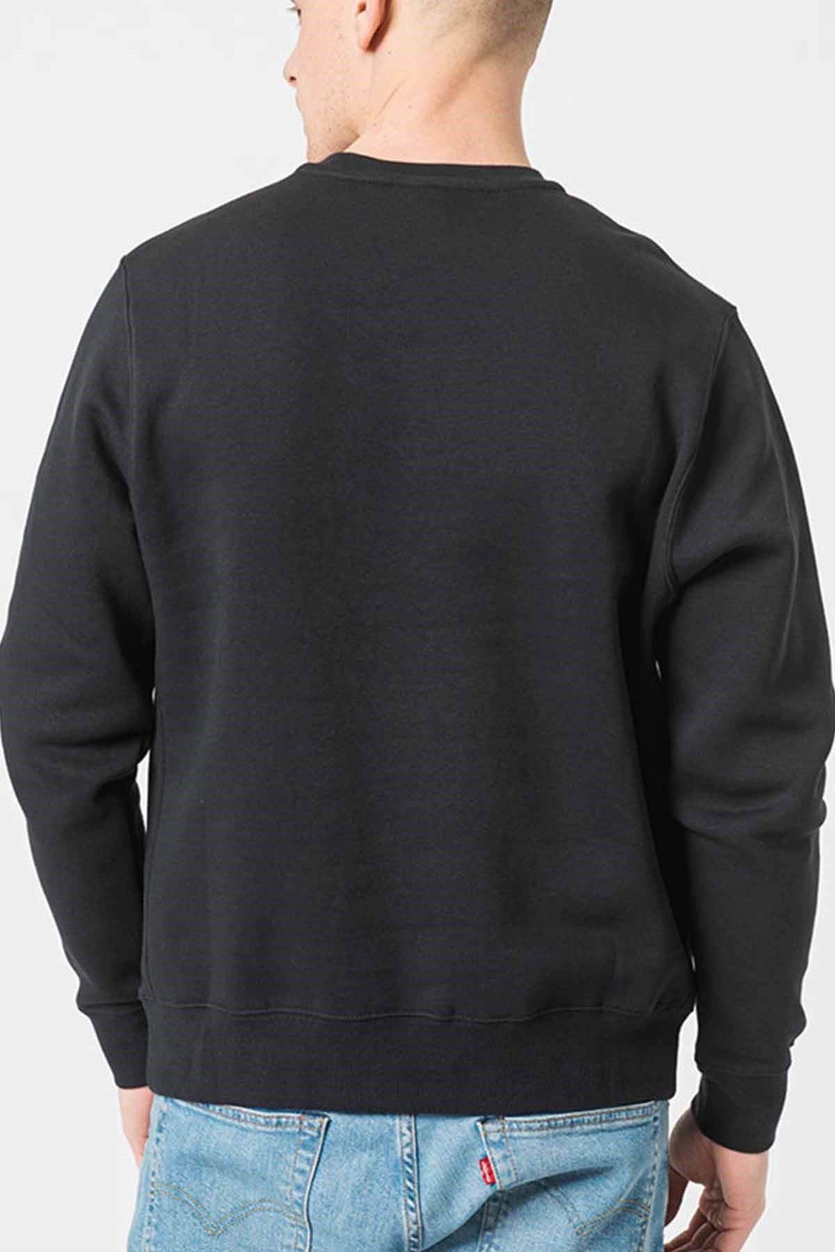 NIKESweatshirtNike Pamuklu Kumaş İçi Polarlı Erkek Sweatshirt NK6902-010-Siyah
