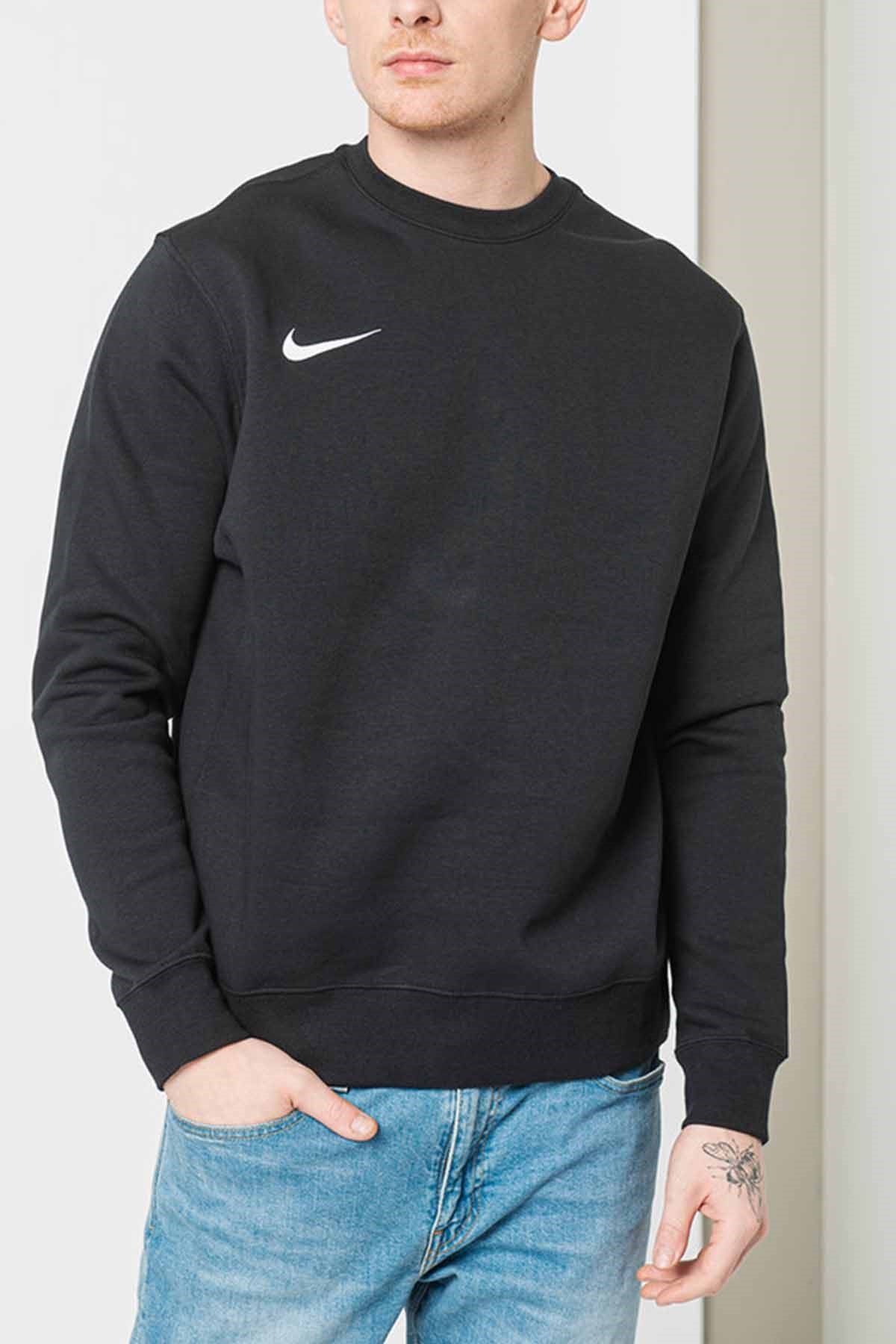 NIKESweatshirtNike Pamuklu Kumaş İçi Polarlı Erkek Sweatshirt NK6902-010-Siyah