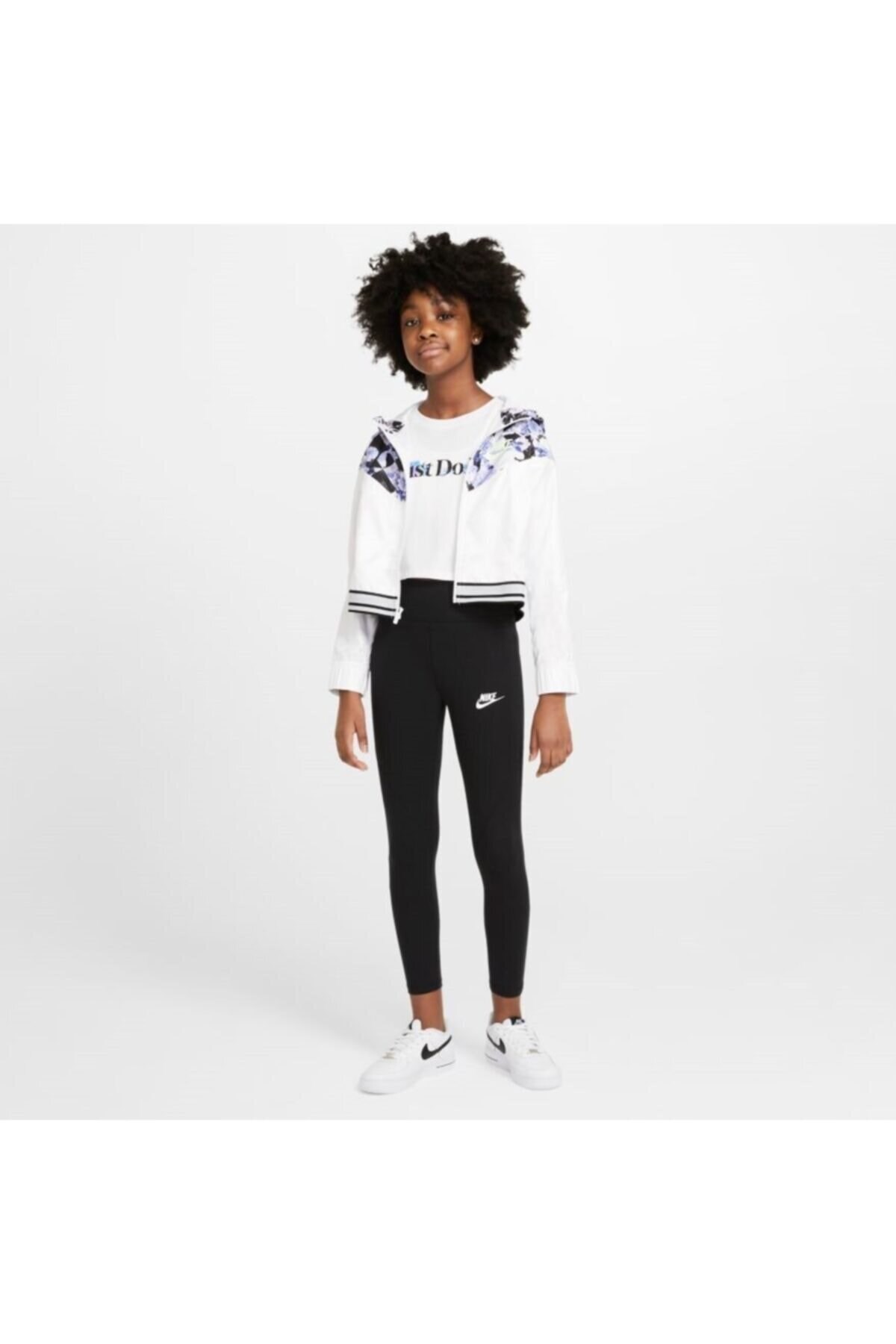 NIKETaytNike Sportswear Big Kids High-Waisted Leggings Çocuk Tayt CU8248-010-Siyah
