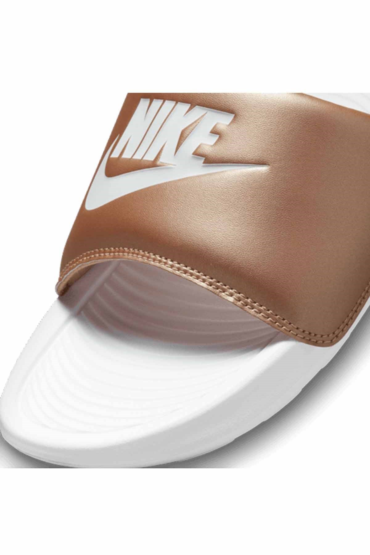 NIKETerlikNike W Victori One Slide Kadın Terlik Ayakkabı CN9677-900-Byaz-Bronz
