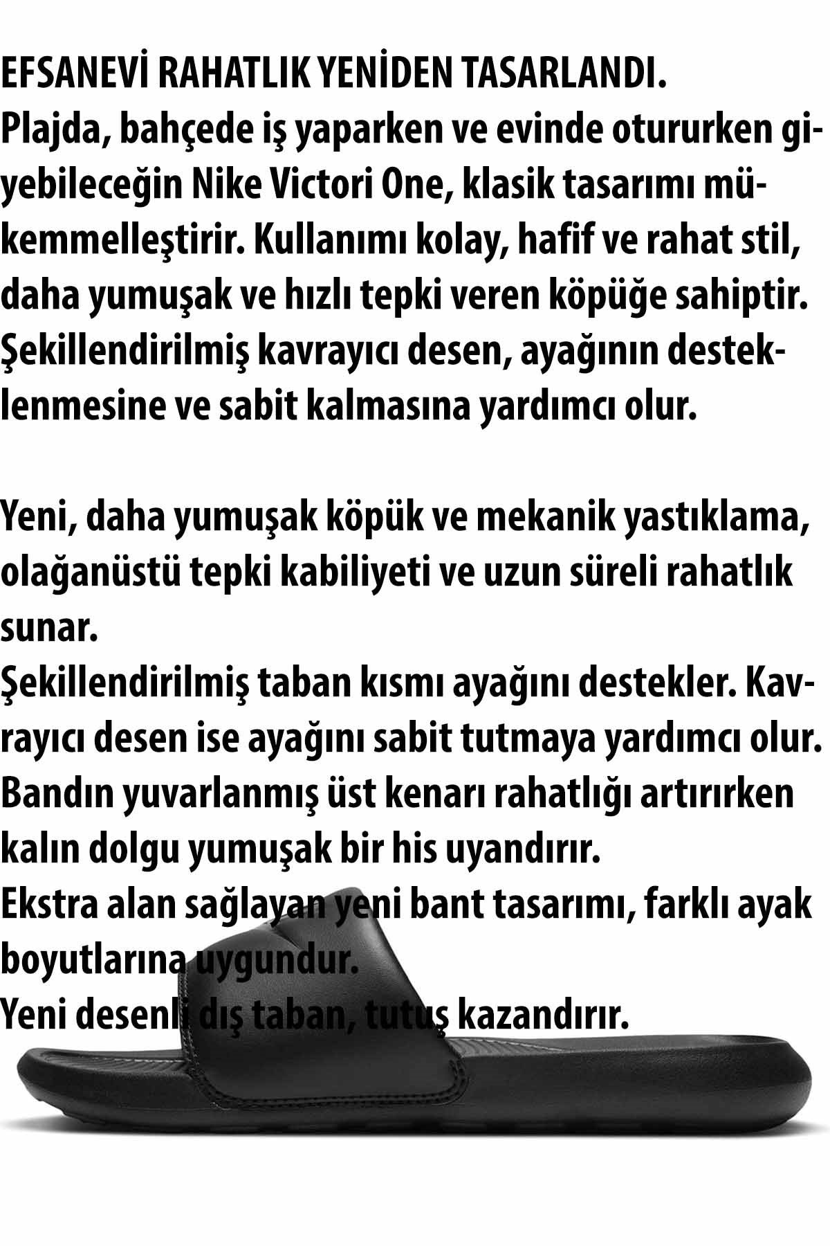 NIKETerlikNike W Victori One Slide Kadın Terlik Ayakkabı CN9677-004-SIYAH