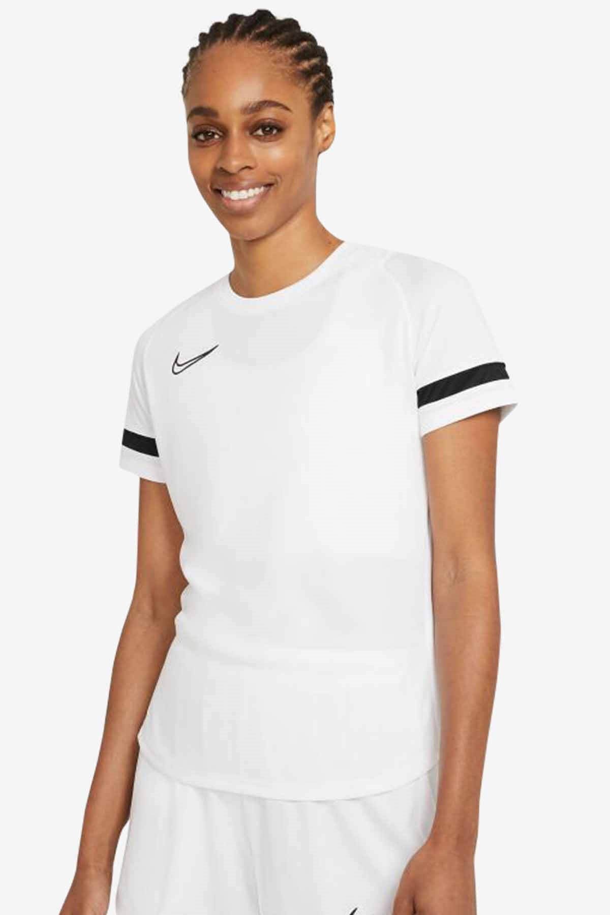 NIKETişörtNike Df Acd21 Top Ss Kadın Tişört CV2627-100-BEYAZ