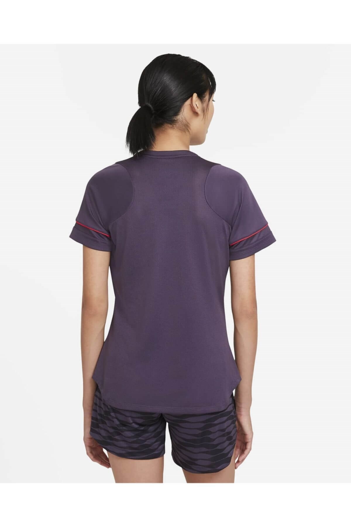 NIKETişörtNike Df Acd21 Top Ss Kadın Tişört CW2627-573-MOR