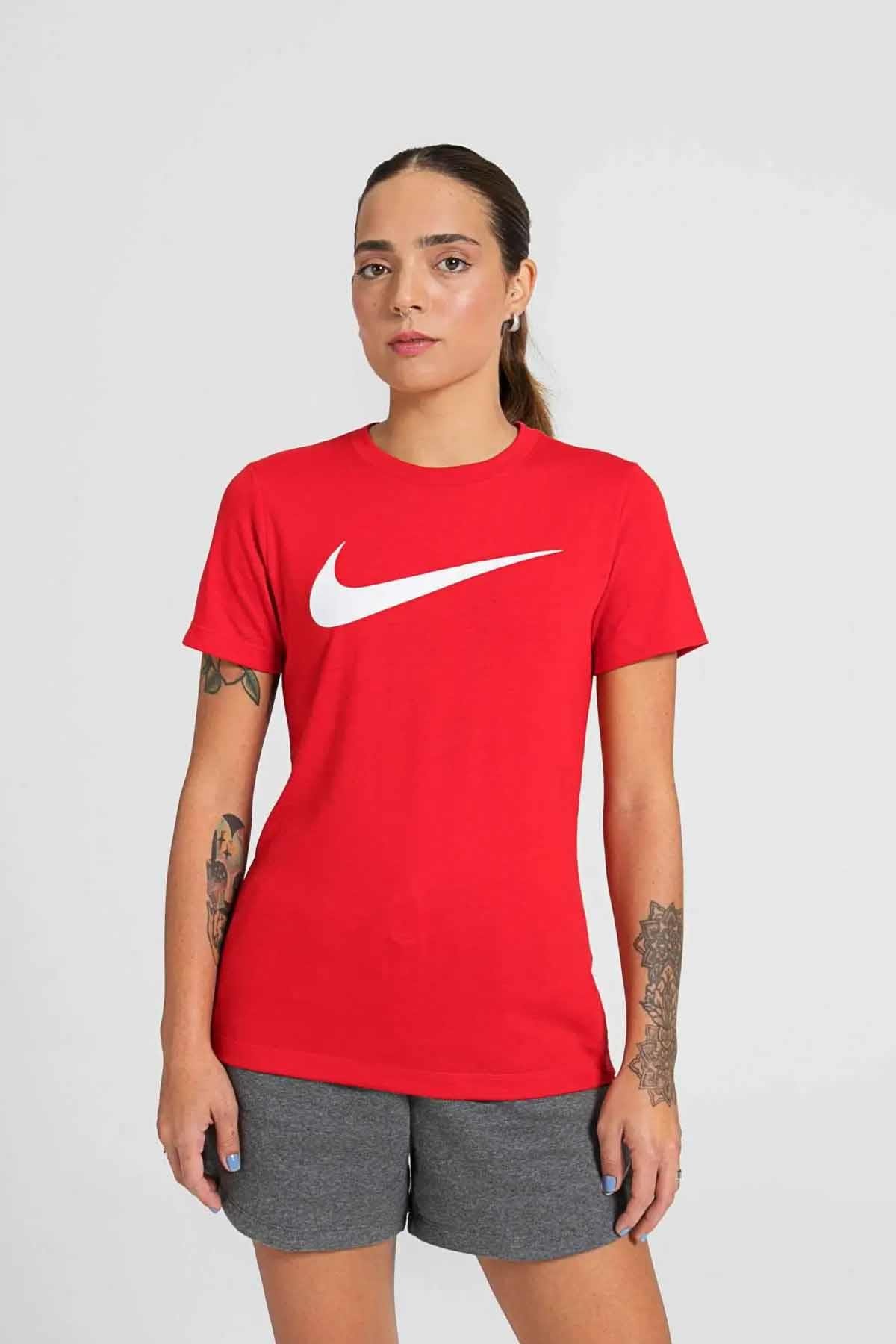 NIKETişörtNike Dri-Fit Park Futbol Kadın Tişört CW6967-657-KIRMIZI