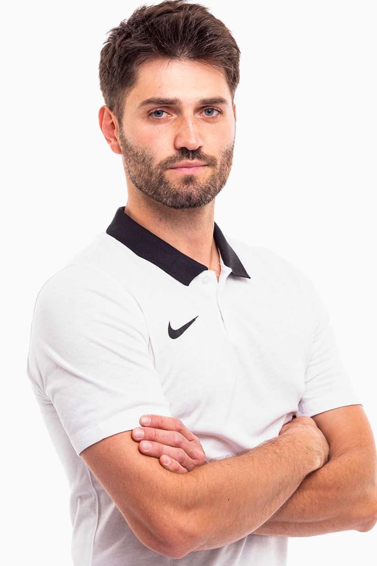 NIKETişörtNike Erkek Polo Yaka Tişört Erkek Tişört CW6933-100-BEYAZ