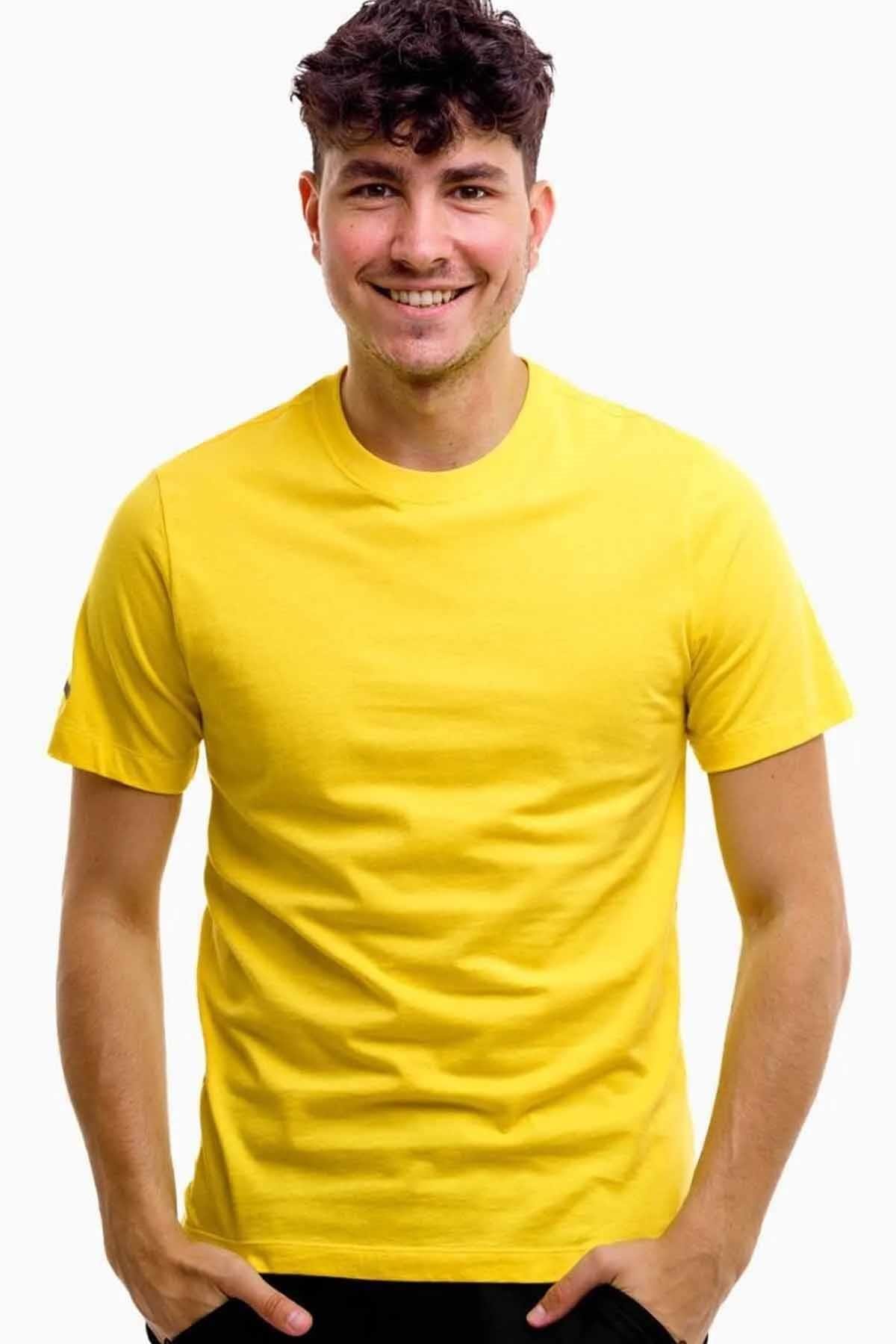 NIKETişörtNike Erkek Tişört %100 Pamuk Erkek Tişört CZ0881-719-SARI