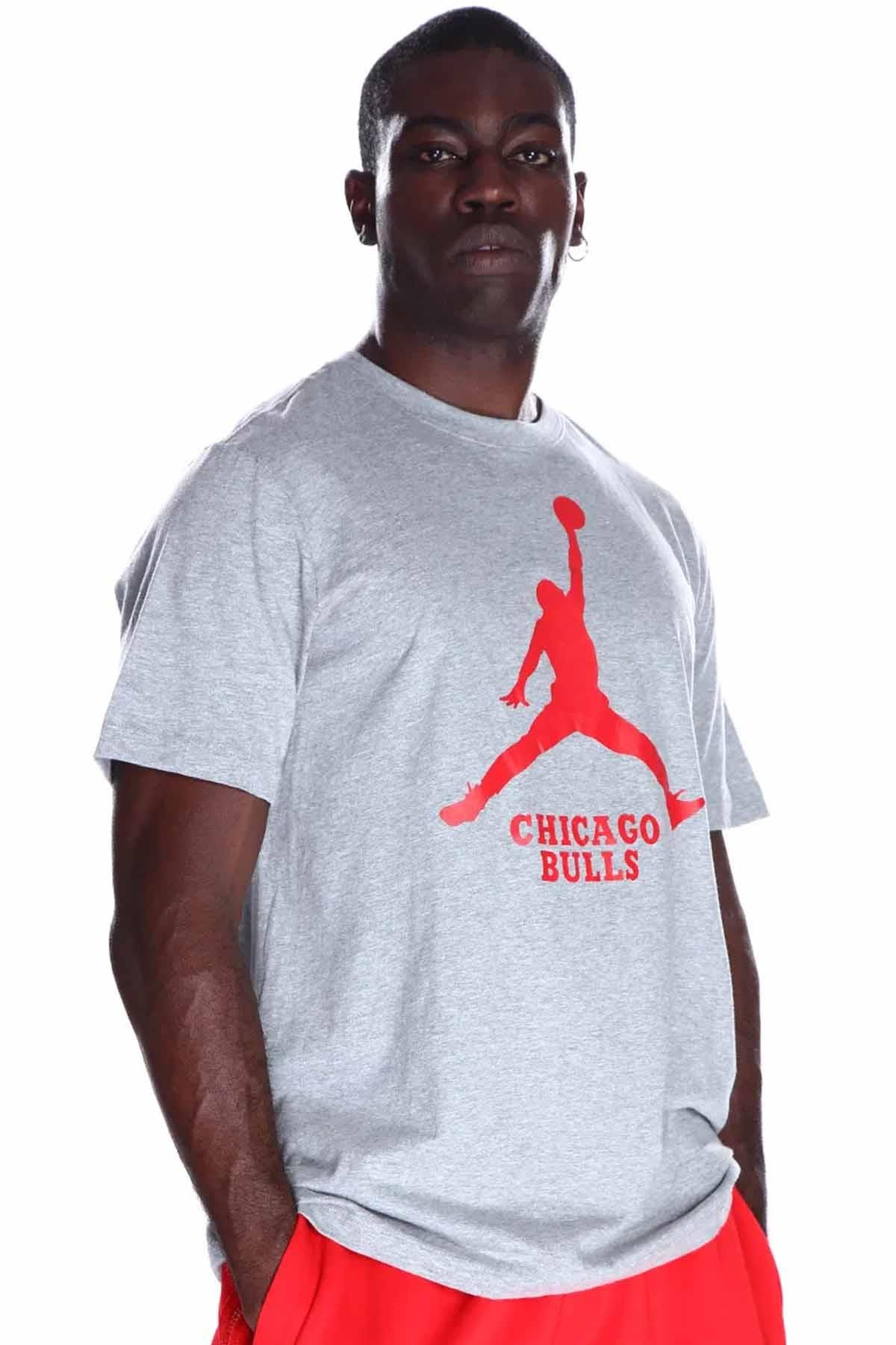 NIKETişörtNike Lal M Es Nba Jdn Ss Tee Erkek Tişört FD1460-063-Gri