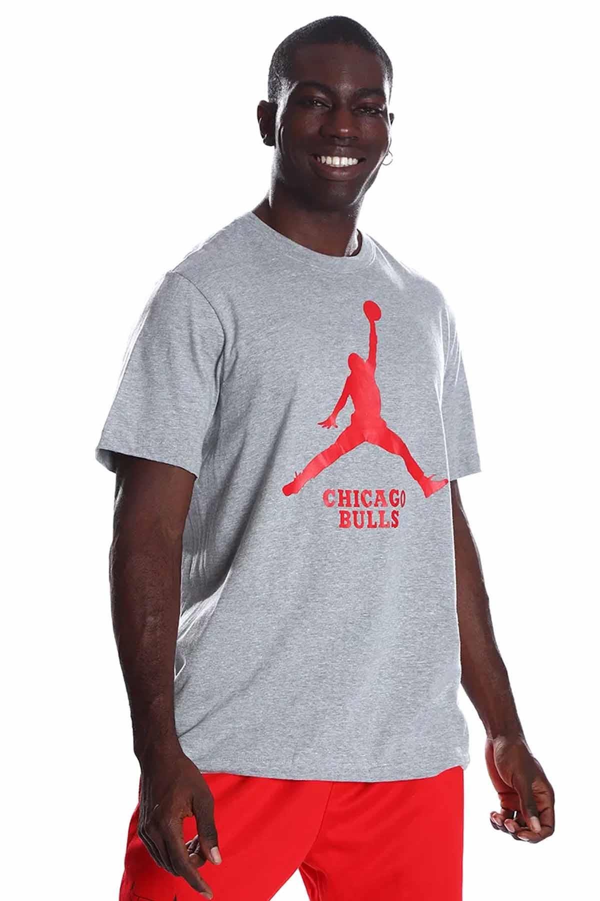 NIKETişörtNike Lal M Es Nba Jdn Ss Tee Erkek Tişört FD1460-063-Gri