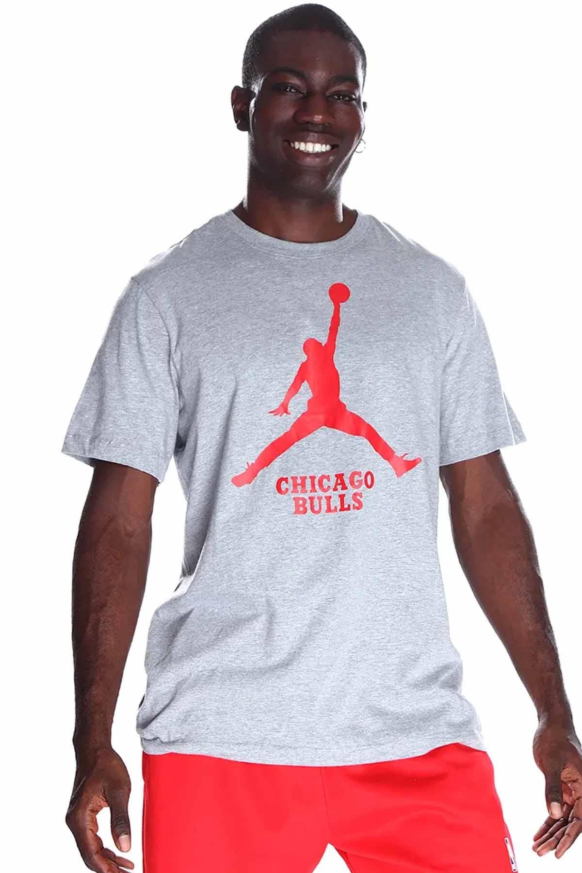 NIKETişörtNike Lal M Es Nba Jdn Ss Tee Erkek Tişört FD1460-063-Gri