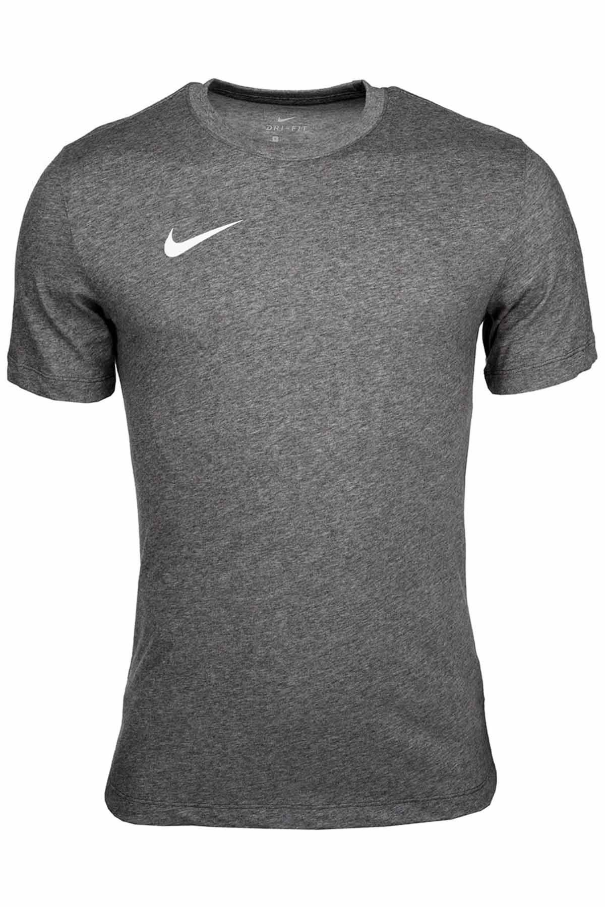 NIKETişörtNike M Nk Df Park20  Penye Kumaş Erkek Tişört CW6952-071-Gri