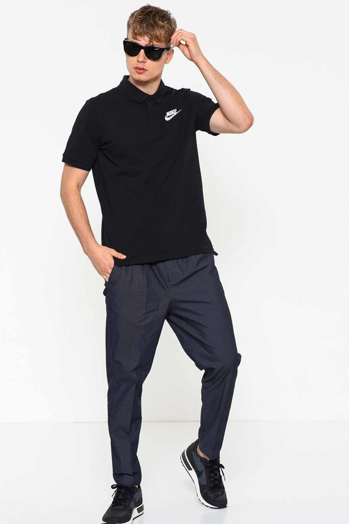 NIKETişörtNike Polo Tişört NSW CE Polo Match Up Erkek Tişört 909746-010-Siyah