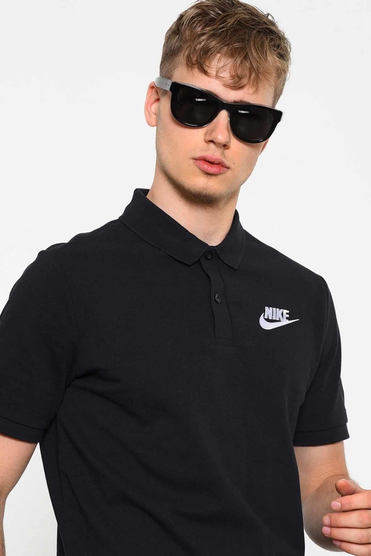 NIKETişörtNike Polo Tişört NSW CE Polo Match Up Erkek Tişört 909746-010-Siyah