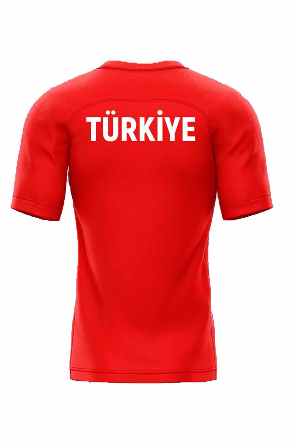 NIKETişörtNike Türkiye Milli Takım Forma Tişört Erkek Tişört NKT100-KIRMIZI