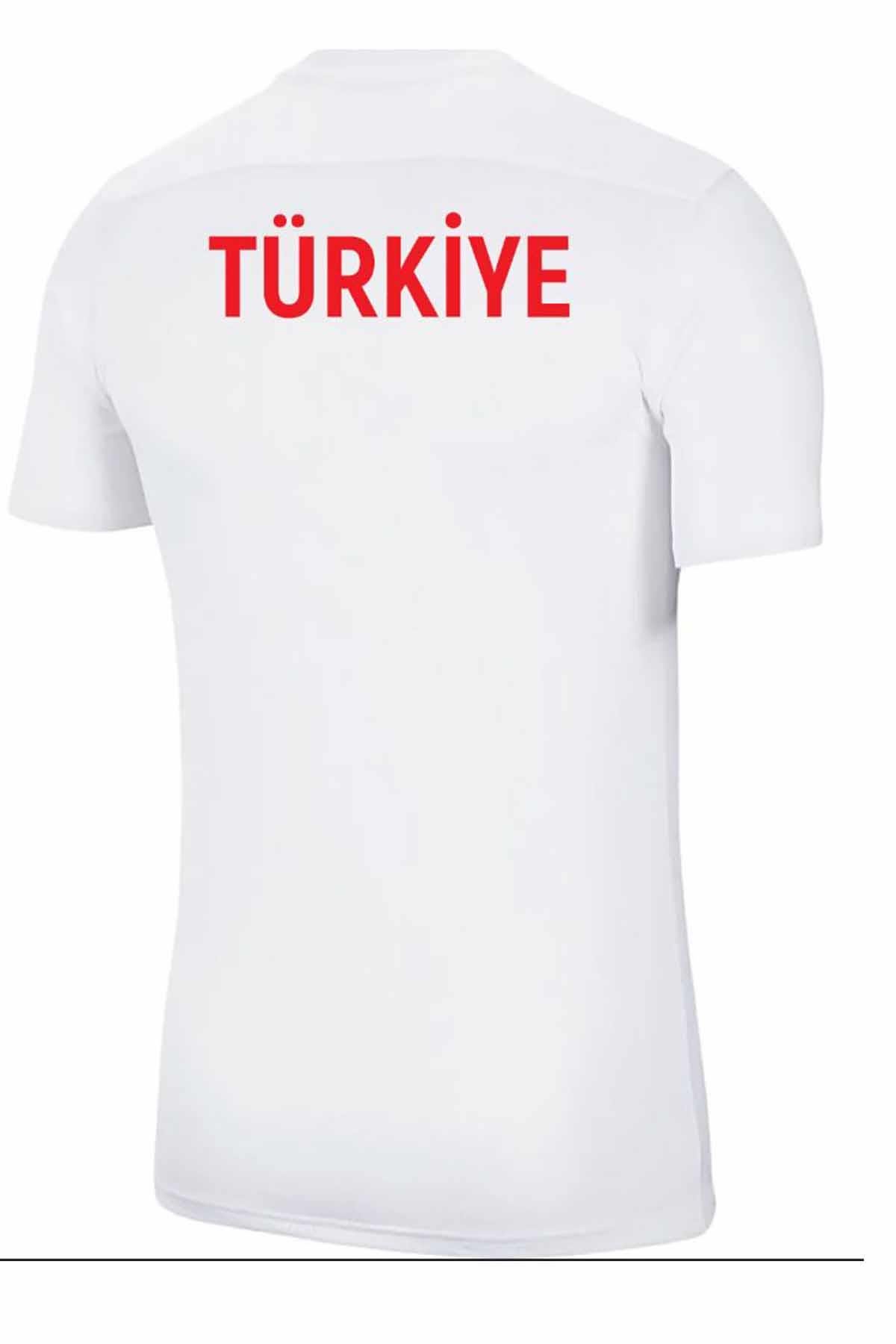 NIKETişörtNike Türkiye Milli Takım Forma Tişört Erkek Tişört NKT100-BEYAZ