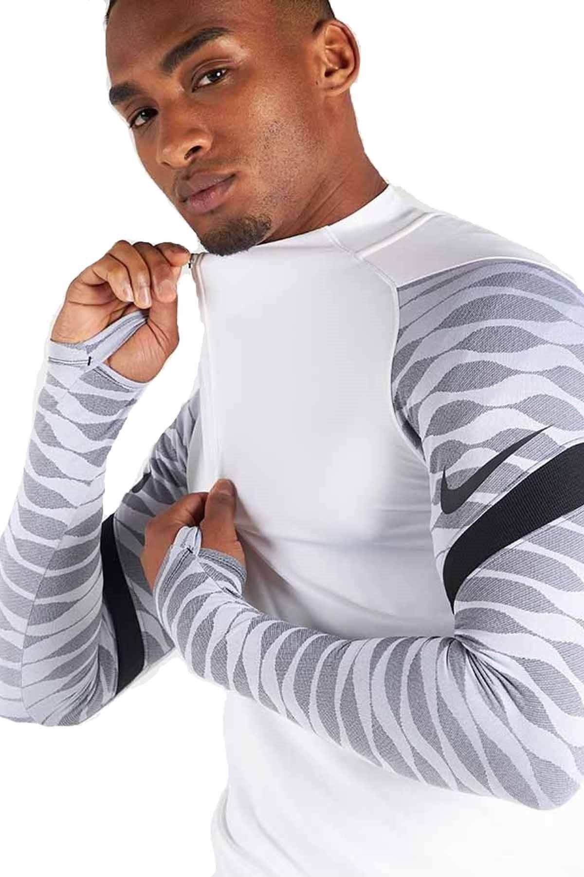 NIKEUzun Kollu TişörtNike M Df Strke21 Dril Top Erkek Uzun Kollu Tişört CW5858-100-Beyaz