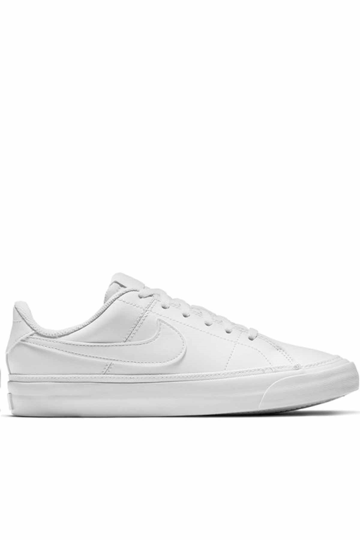 NIKEYürüyüş KoşuNike Court Legacy (Gs) Kadın Yürüyüş Koşu Ayakkabı DA5380-104-Beyaz