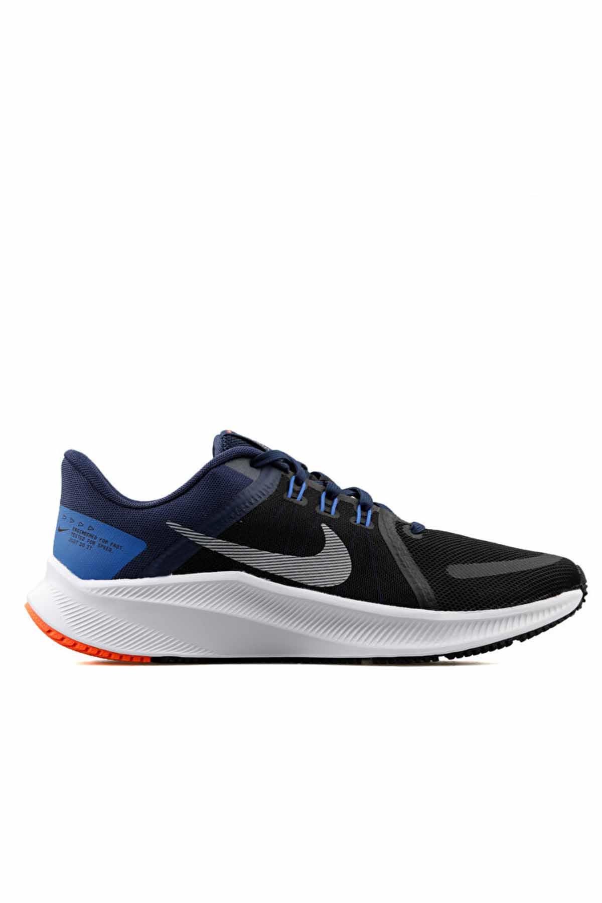 NIKEYürüyüş KoşuNike Quest 4 Erkek Yürüyüş Koşu Ayakkabı DA1105-004-Siyah/Mavi