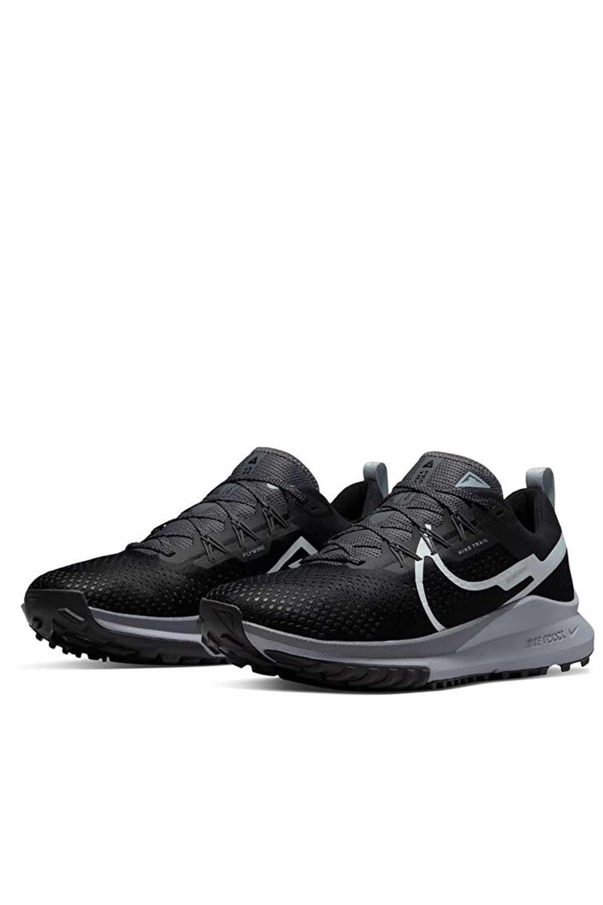 NIKEYürüyüş KoşuNike React Pegasus Trail 4 Erkek Yürüyüş Koşu Ayakkabı DJ6158-001-SIYAH