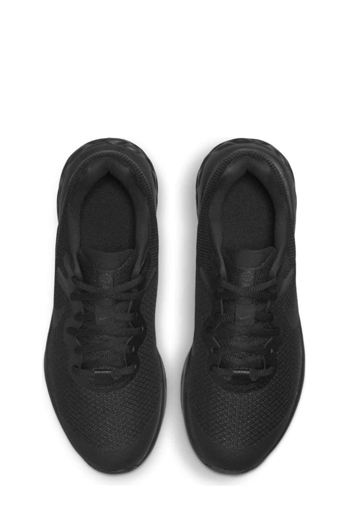 NIKEYürüyüş KoşuNike Revolution 6 Nn (Gs) Kadın Yürüyüş Koşu Ayakkabı DD1096-001-Siyah