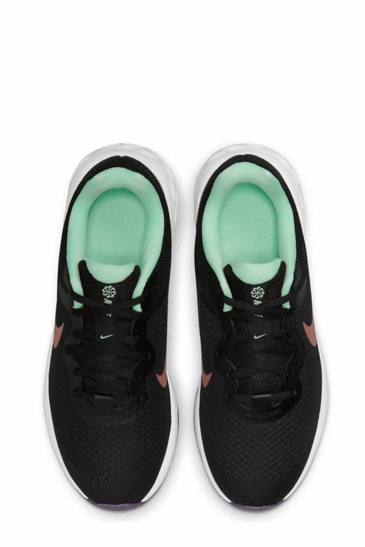 NIKEYürüyüş KoşuNike Revolution 6 Nn (Gs) Kadın Yürüyüş Koşu Ayakkabı DD1096-005-Siyah