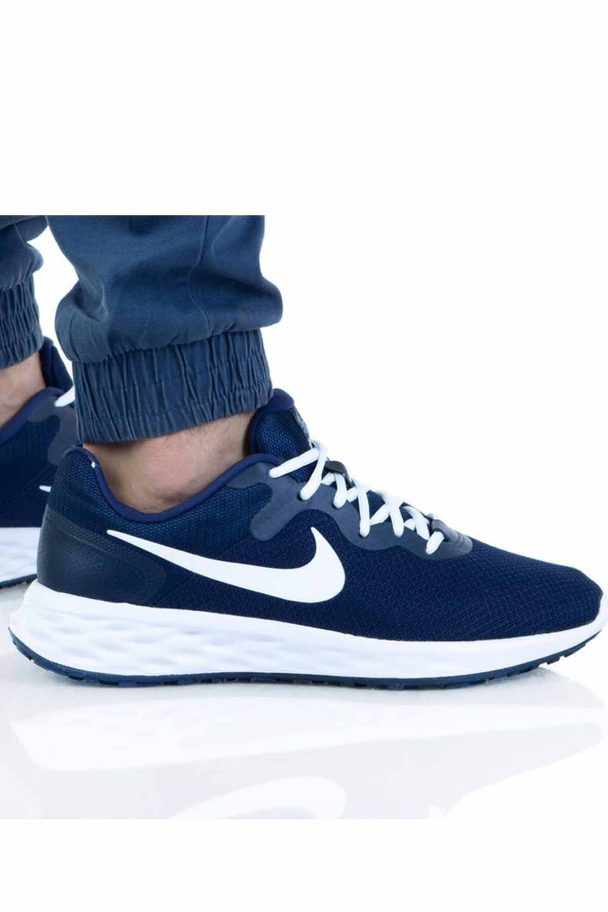 NIKEYürüyüş KoşuNike Revolution 6 Nn Erkek Yürüyüş Koşu Ayakkabı DC3728-401-Lacivert