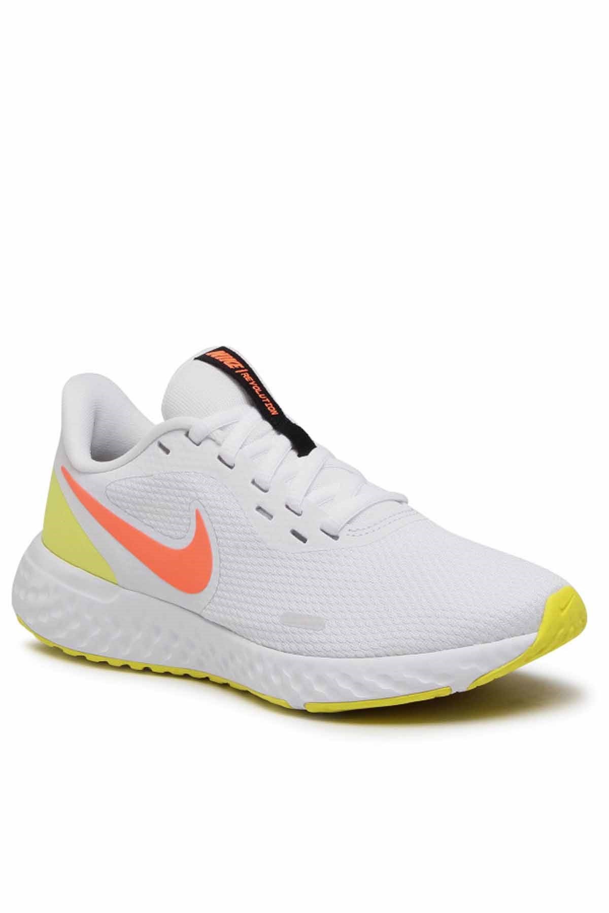 NIKEYürüyüş KoşuNike Revolutions 5 Wmns Kadın Yürüyüş Koşu Ayakkabı BQ3207-107-BEYAZ
