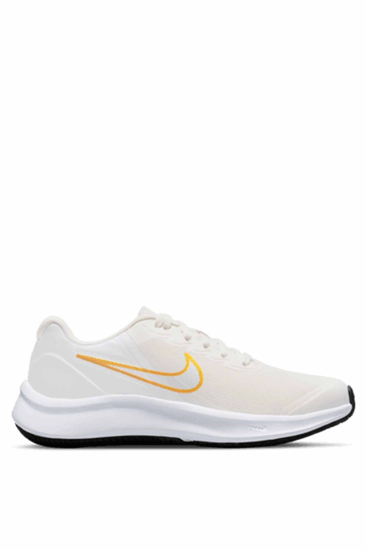 NIKEYürüyüş KoşuNike Star Runner 3 (Gs) Kadın Yürüyüş Koşu Ayakkabı DA2776-010-KREM