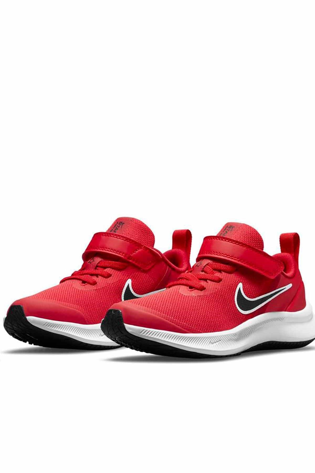 NIKEYürüyüş KoşuNike Star Runner 3 (Psv) Çocuk Yürüyüş Koşu Ayakkabı DA2777-602-Kırmızı