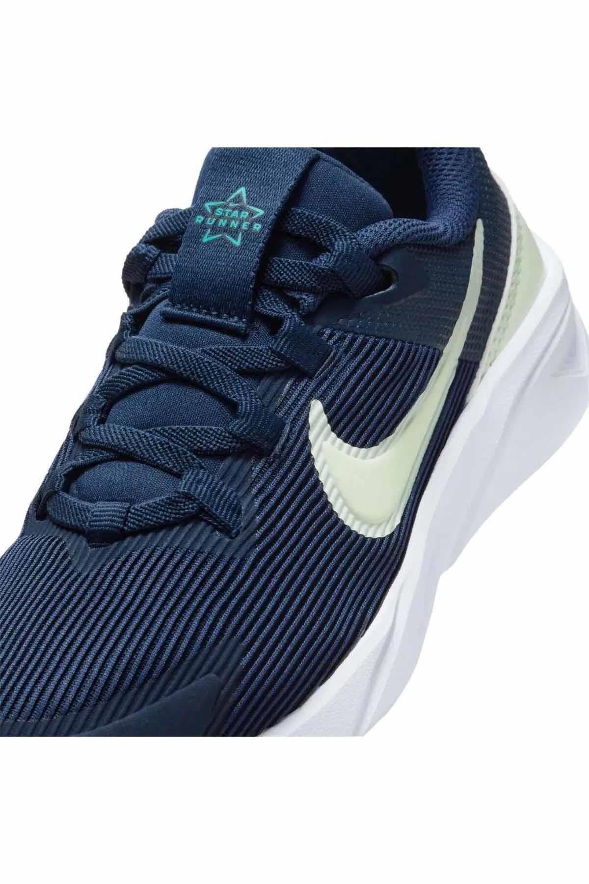 NIKEYürüyüş KoşuNike Star Runner 4 V1  (Psv) Çocuk Yürüyüş Koşu Ayakkabı DX7614-409-LACI