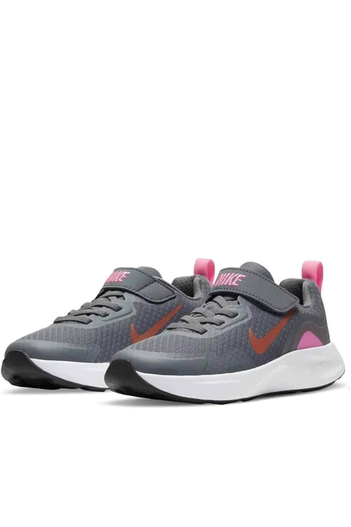 NIKEYürüyüş KoşuNike Wearallday (Ps) Çocuk Yürüyüş Koşu Ayakkabı CJ3817-006-Gri