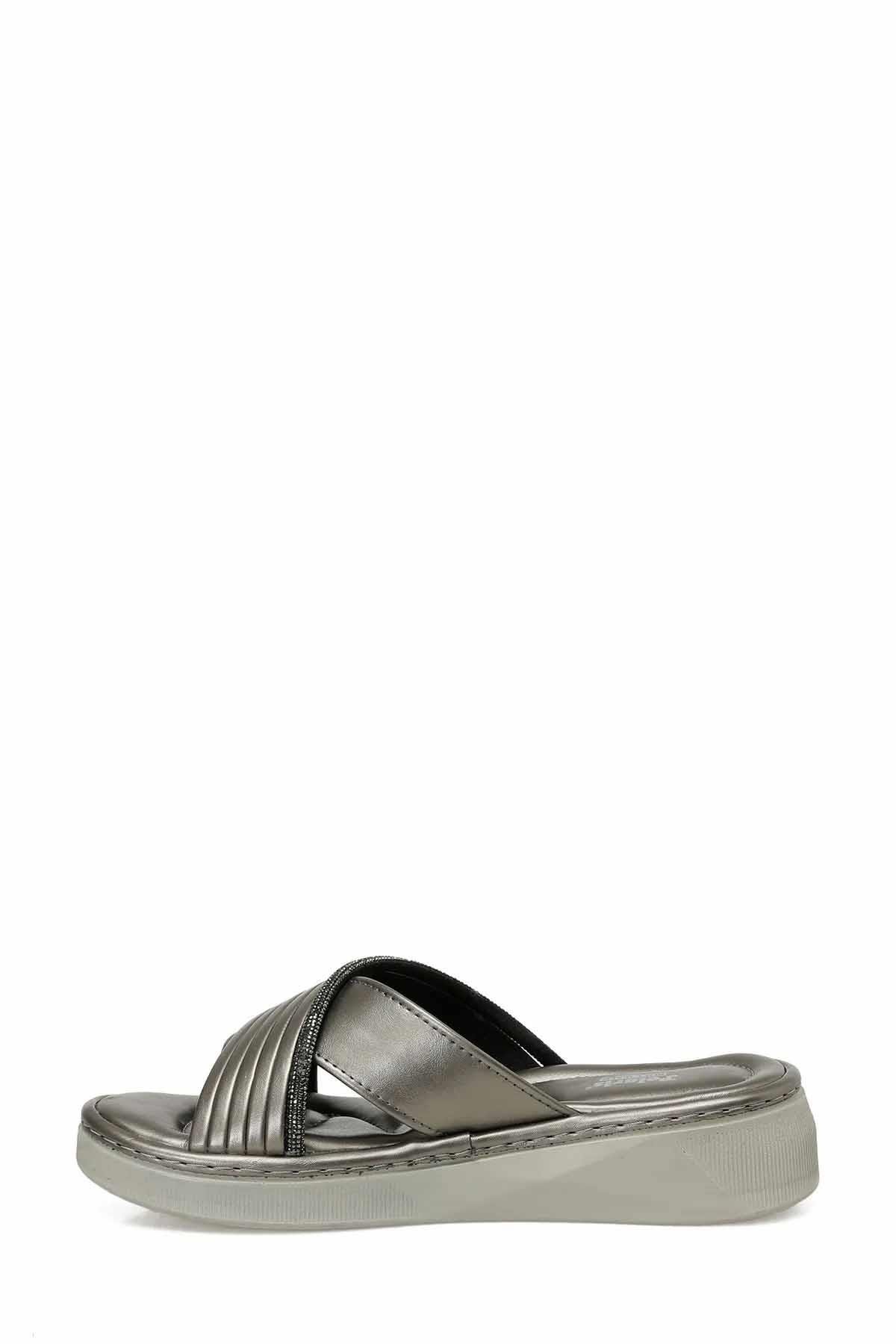 POLARİSTerlikPolari Kadın Terlik Kadın Terlik Ayakkabı 325622PLATIN