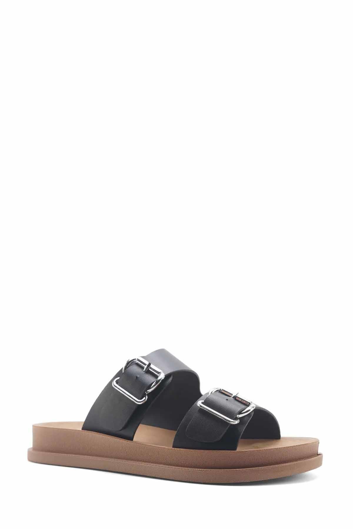 POLARİSTerlikPolari Kadın Terlik Kadın Terlik Ayakkabı 470063SIYAH