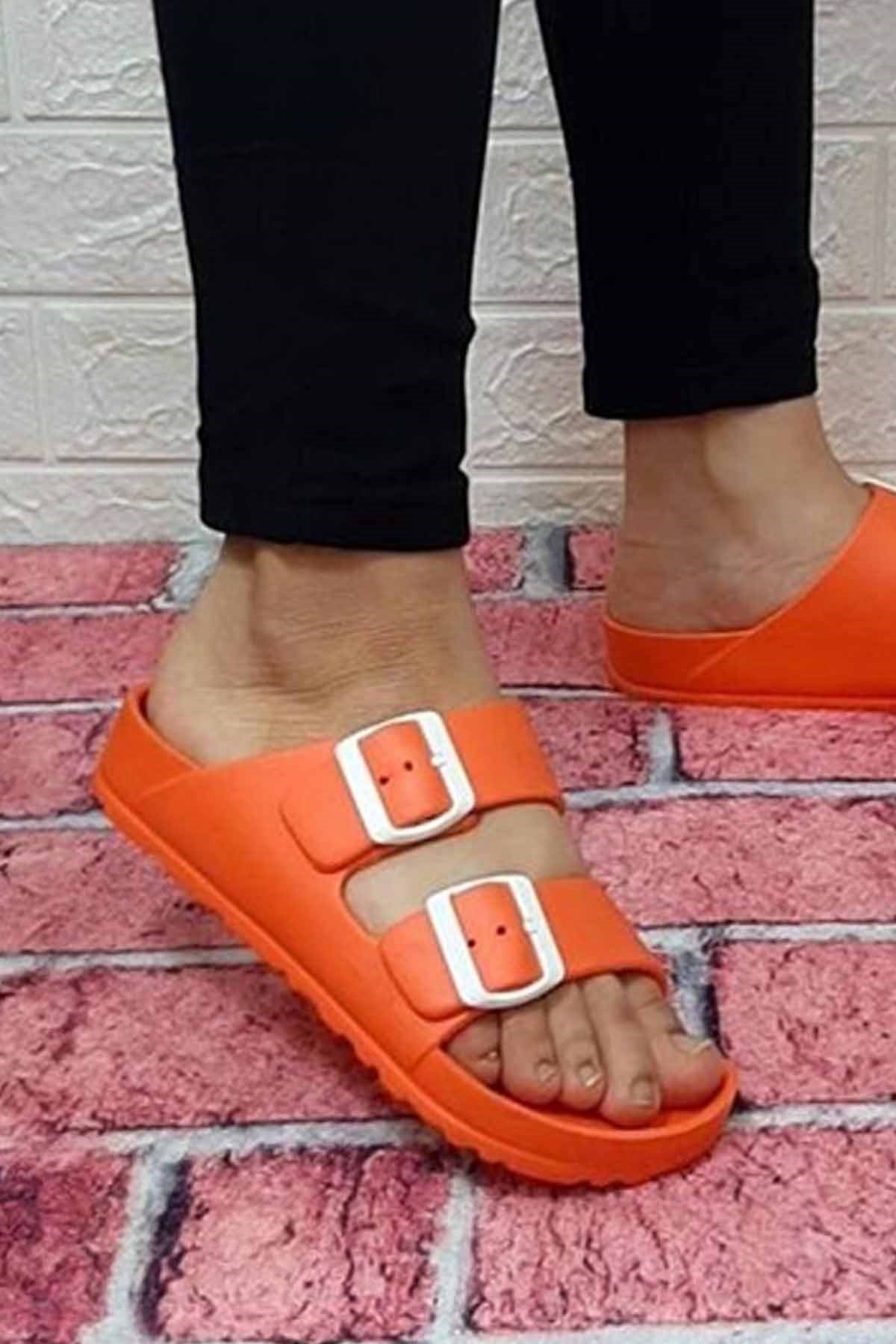 POLARİSTerlikPolaris Kadın Plaj Havuz Bahçe Kadın Terlik Ayakkabı PLRS400367YYavruağzı