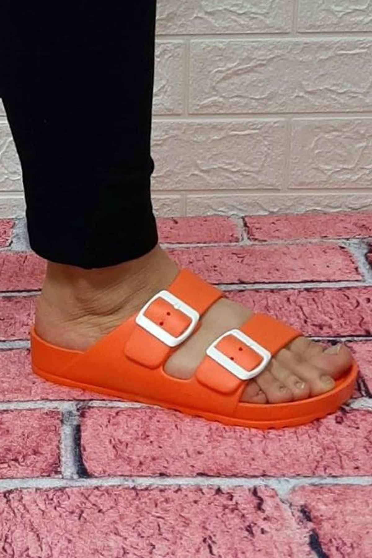 POLARİSTerlikPolaris Kadın Plaj Havuz Bahçe Kadın Terlik Ayakkabı PLRS400367YYavruağzı